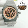 Aud3mar Pig Steel Skeleton Rose Dial 41mm