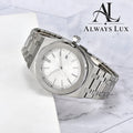 Aud3mar Pig Steel Textured White Dial 41mm