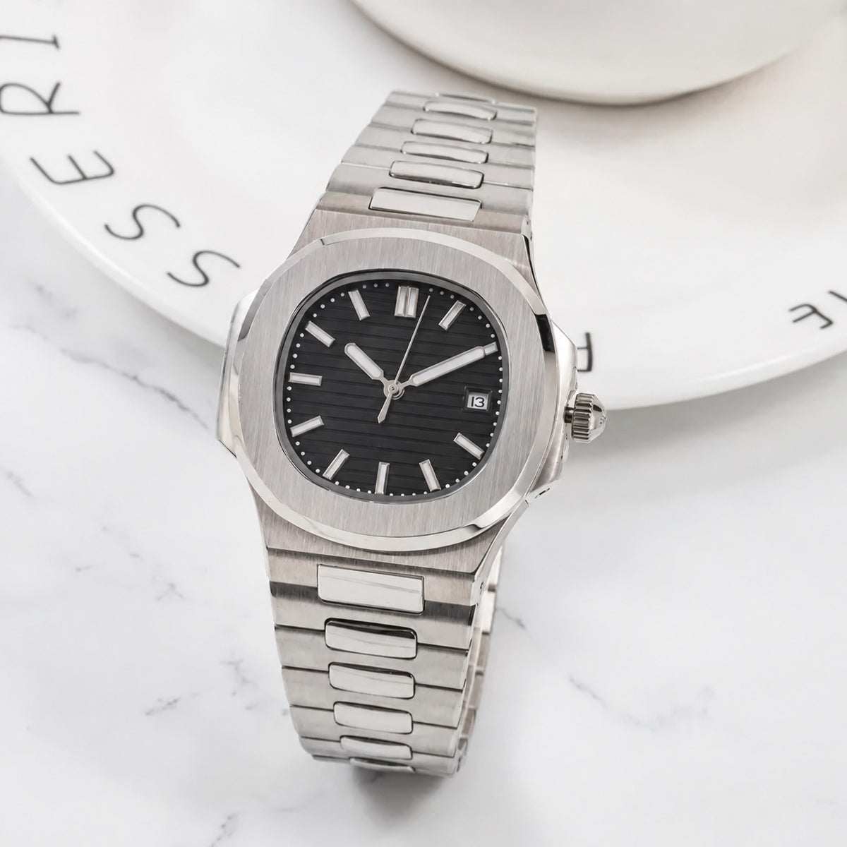 Audemar Pig Steel Black Dial