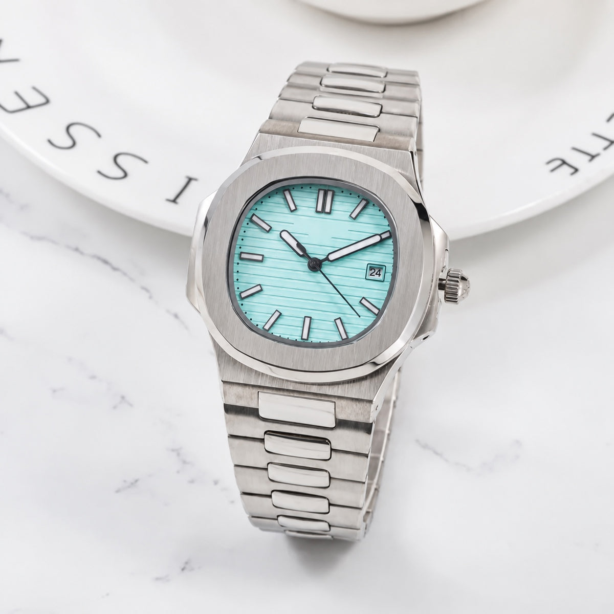 Audemar Pig Steel Turquoise Dial