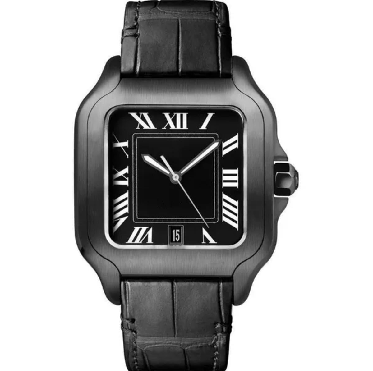 Carti3 Black Roman Leather