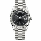 Alternate view of Rol3 DayJus silver black day display watch