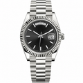Rol3 DayJus silver black day display watch