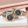Rol3 DayJus two-tone black dial watch