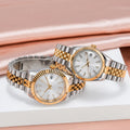 Rol3 DayJus two-tone white dial watch