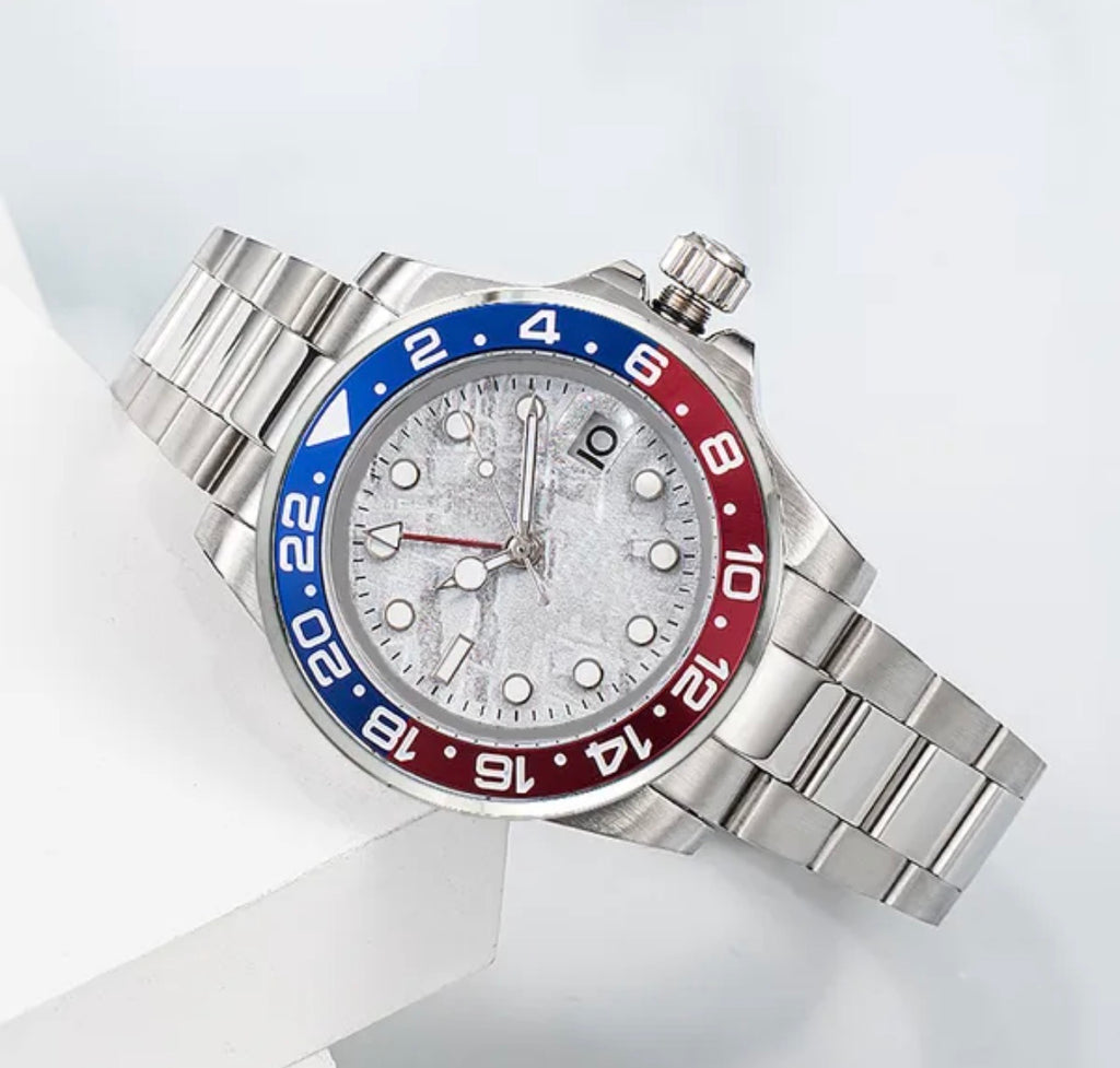 Rol3x GMT Meteorite-Style Red & Blue Oyster Style