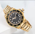 Rol3x GMT Full Yellow Gold Black Oyster Style