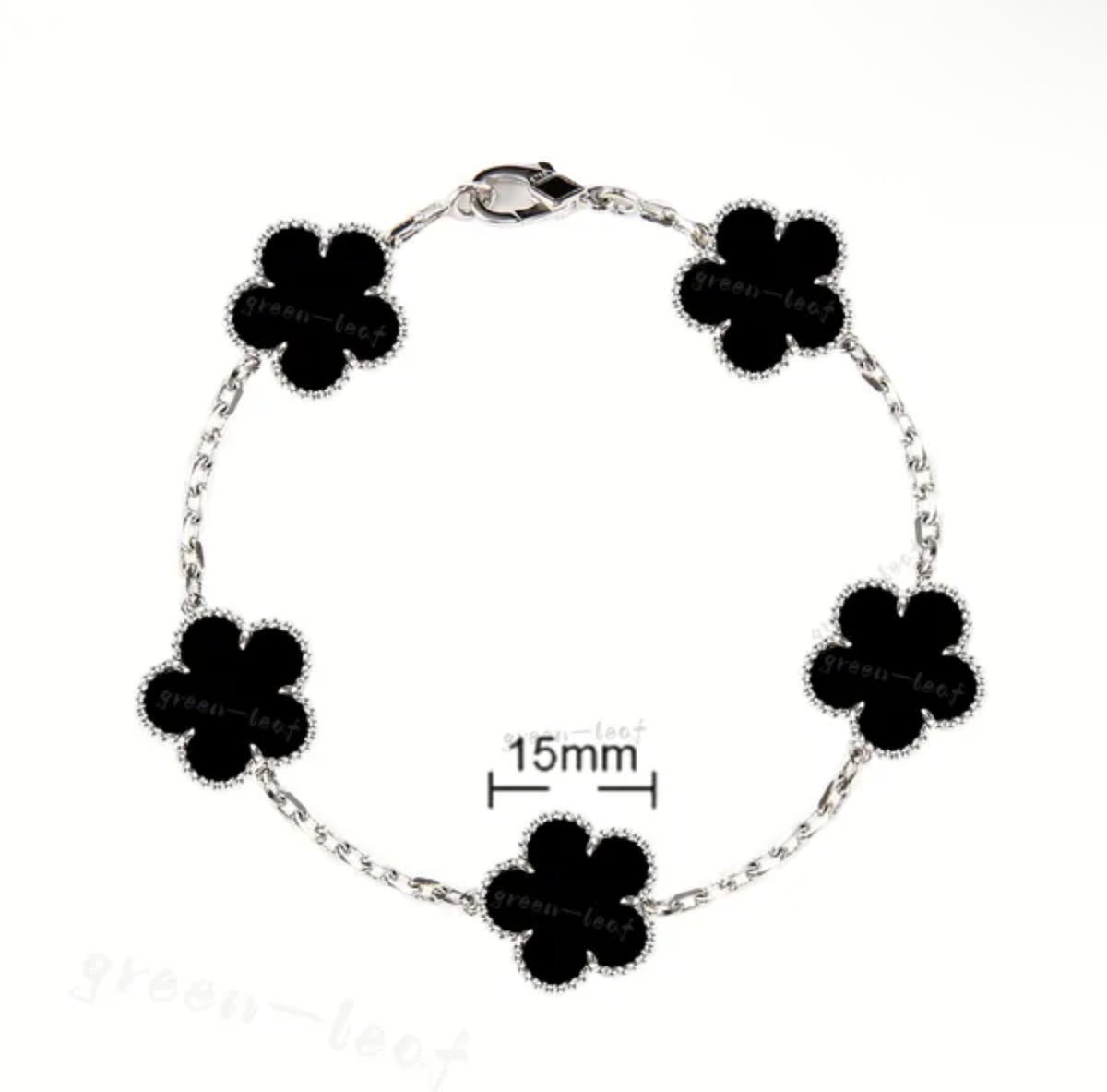 Van Cl33f Black Silver bracelet