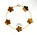 Van Cl33f Brown Stone Gold bracelet