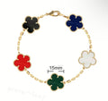 Van Cl33f Multicolor Gold bracelet