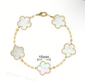 Van Cl33f Pearl White Gold bracelet