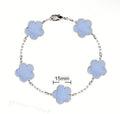 Van Cl33f Powder Blue Silver bracelet