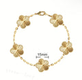 Van Cl33f Ribbed Gold bracelet