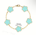 Van Cl33f Turquoise Gold bracelet