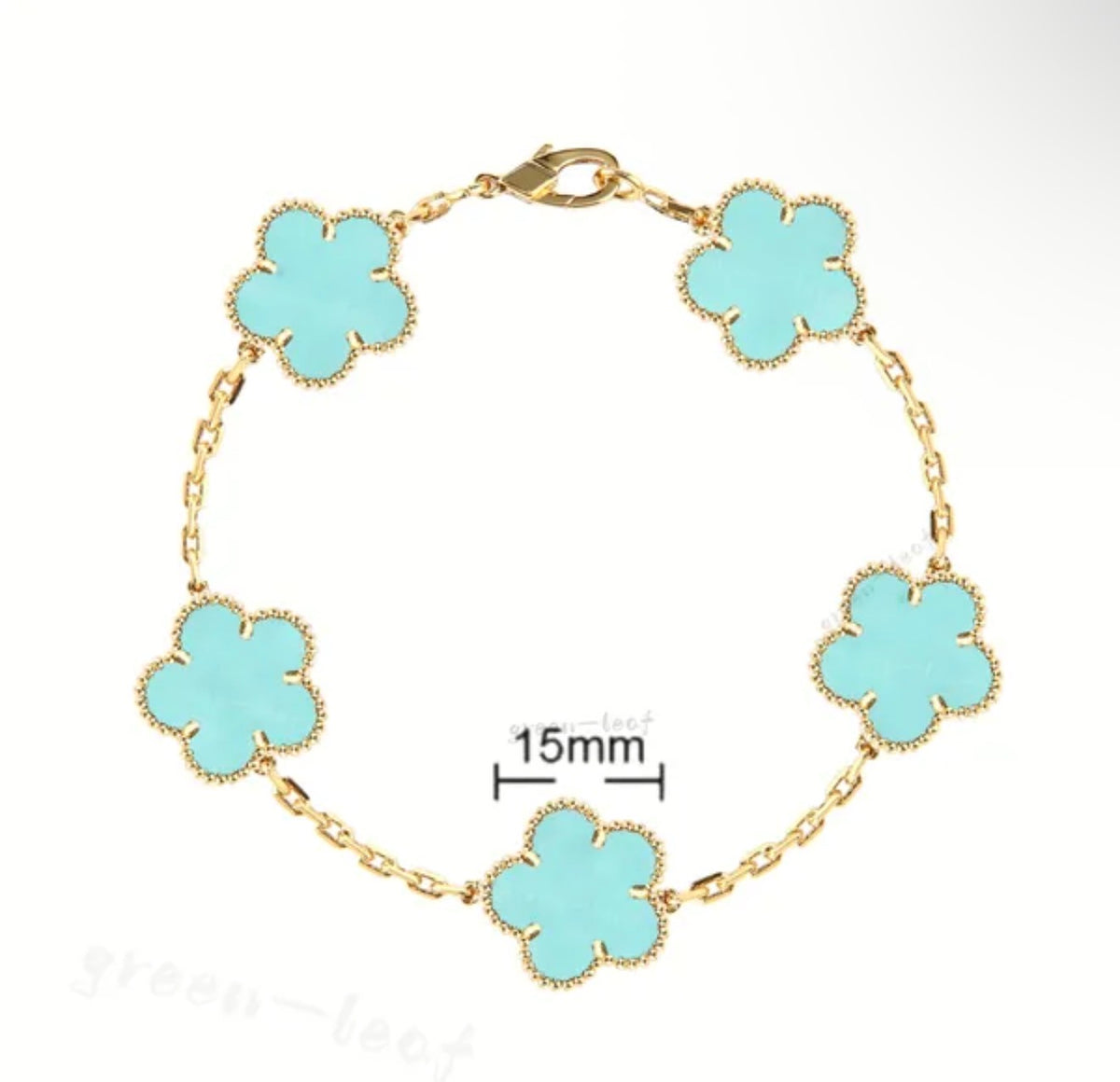 Van Cl33f Turquoise Gold bracelet